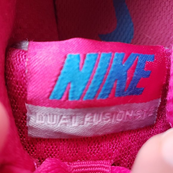 Nike Dual Fusion ST2 pink/blue running shoes - Picture 4 of 5